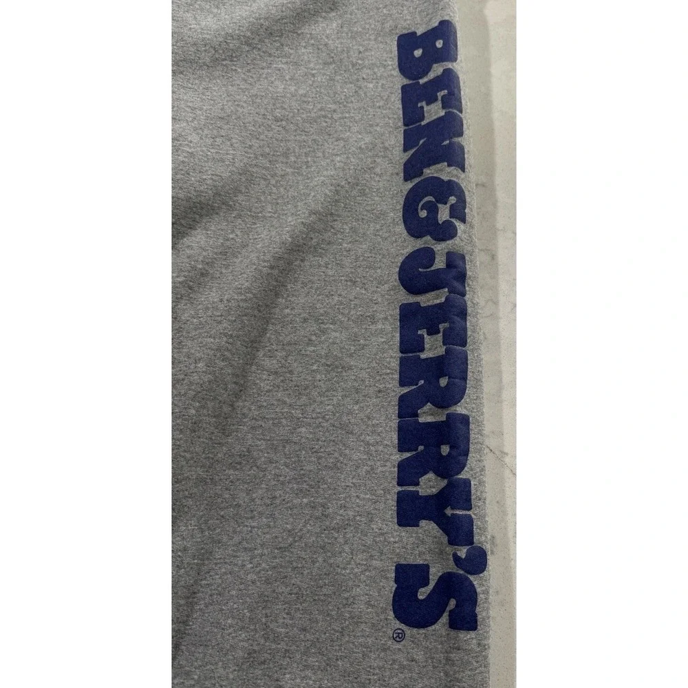 VTG 90s Ben & Jerry's Ice Cream Sweatpants Mens Medium Gray JERZEES Super Sweats
